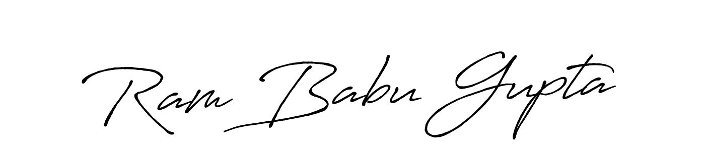 Design your own signature with our free online signature maker. With this signature software, you can create a handwritten (Antro_Vectra_Bolder) signature for name Ram Babu Gupta. Ram Babu Gupta signature style 7 images and pictures png