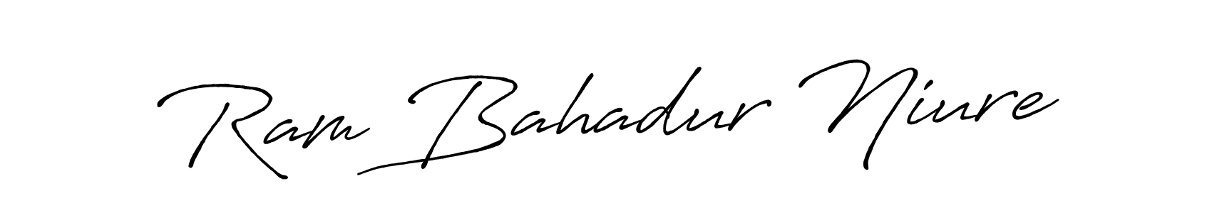Use a signature maker to create a handwritten signature online. With this signature software, you can design (Antro_Vectra_Bolder) your own signature for name Ram Bahadur Niure. Ram Bahadur Niure signature style 7 images and pictures png