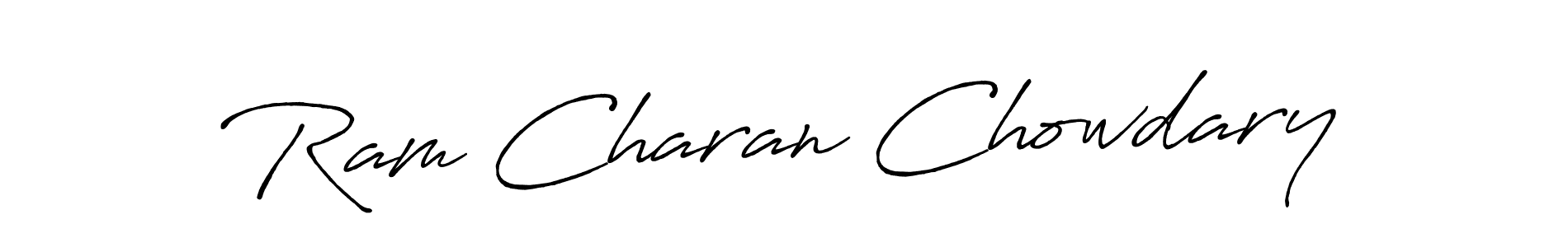 Make a short Ram Charan Chowdary signature style. Manage your documents anywhere anytime using Antro_Vectra_Bolder. Create and add eSignatures, submit forms, share and send files easily. Ram Charan Chowdary signature style 7 images and pictures png