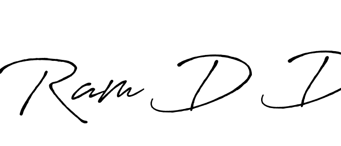 The best way (Antro_Vectra_Bolder) to make a short signature is to pick only two or three words in your name. The name Ram D D include a total of six letters. For converting this name. Ram D D signature style 7 images and pictures png