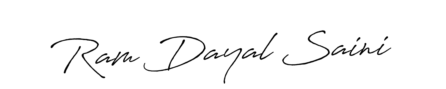 Also You can easily find your signature by using the search form. We will create Ram Dayal Saini name handwritten signature images for you free of cost using Antro_Vectra_Bolder sign style. Ram Dayal Saini signature style 7 images and pictures png