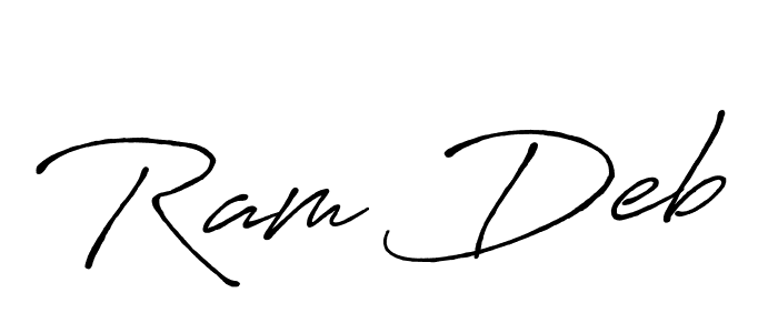 Design your own signature with our free online signature maker. With this signature software, you can create a handwritten (Antro_Vectra_Bolder) signature for name Ram Deb. Ram Deb signature style 7 images and pictures png