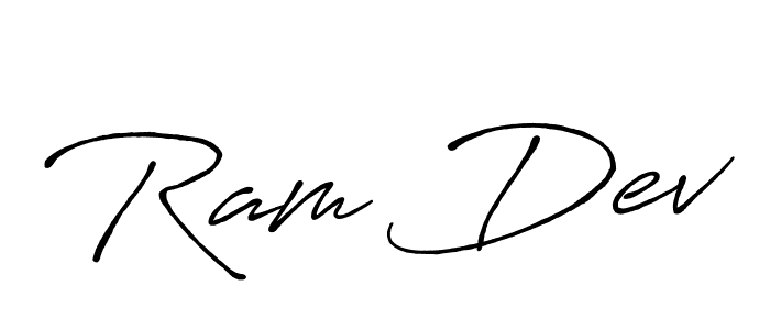 Make a beautiful signature design for name Ram Dev. With this signature (Antro_Vectra_Bolder) style, you can create a handwritten signature for free. Ram Dev signature style 7 images and pictures png