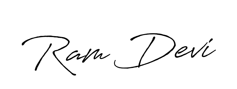 Make a beautiful signature design for name Ram Devi. With this signature (Antro_Vectra_Bolder) style, you can create a handwritten signature for free. Ram Devi signature style 7 images and pictures png