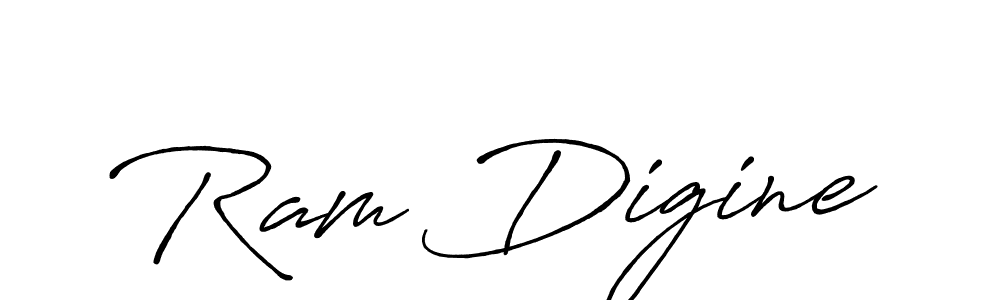 Use a signature maker to create a handwritten signature online. With this signature software, you can design (Antro_Vectra_Bolder) your own signature for name Ram Digine. Ram Digine signature style 7 images and pictures png