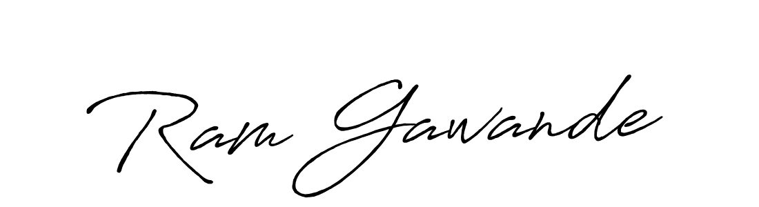 Design your own signature with our free online signature maker. With this signature software, you can create a handwritten (Antro_Vectra_Bolder) signature for name Ram Gawande. Ram Gawande signature style 7 images and pictures png