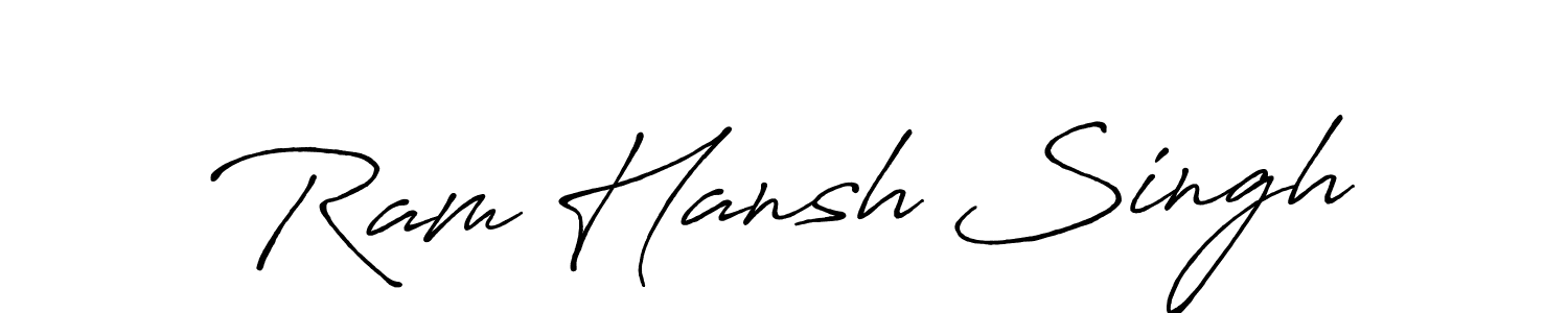 You can use this online signature creator to create a handwritten signature for the name Ram Hansh Singh. This is the best online autograph maker. Ram Hansh Singh signature style 7 images and pictures png