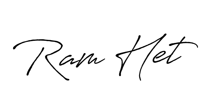 How to make Ram Het name signature. Use Antro_Vectra_Bolder style for creating short signs online. This is the latest handwritten sign. Ram Het signature style 7 images and pictures png