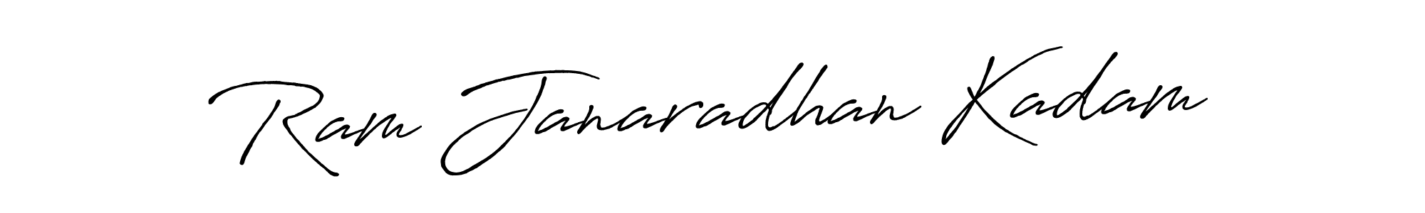 Design your own signature with our free online signature maker. With this signature software, you can create a handwritten (Antro_Vectra_Bolder) signature for name Ram Janaradhan Kadam. Ram Janaradhan Kadam signature style 7 images and pictures png