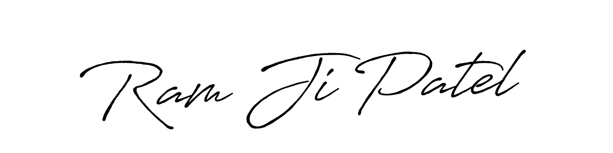 Make a beautiful signature design for name Ram Ji Patel. With this signature (Antro_Vectra_Bolder) style, you can create a handwritten signature for free. Ram Ji Patel signature style 7 images and pictures png