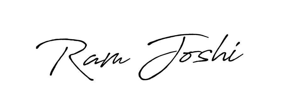 How to make Ram Joshi name signature. Use Antro_Vectra_Bolder style for creating short signs online. This is the latest handwritten sign. Ram Joshi signature style 7 images and pictures png