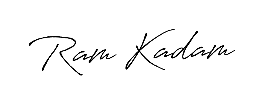 Use a signature maker to create a handwritten signature online. With this signature software, you can design (Antro_Vectra_Bolder) your own signature for name Ram Kadam. Ram Kadam signature style 7 images and pictures png
