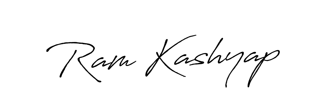 Use a signature maker to create a handwritten signature online. With this signature software, you can design (Antro_Vectra_Bolder) your own signature for name Ram Kashyap. Ram Kashyap signature style 7 images and pictures png