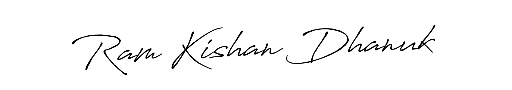 How to Draw Ram Kishan Dhanuk signature style? Antro_Vectra_Bolder is a latest design signature styles for name Ram Kishan Dhanuk. Ram Kishan Dhanuk signature style 7 images and pictures png