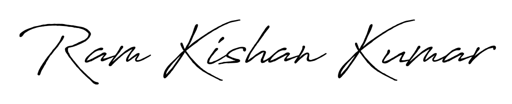 The Antro_Vectra_Bolder signature style provides a bold statement for name Ram Kishan Kumar. Designed for business owners, executives, and leaders. Ram Kishan Kumar signature style 7 images and pictures png