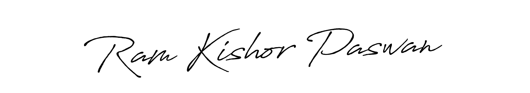 It looks lik you need a new signature style for name Ram Kishor Paswan. Design unique handwritten (Antro_Vectra_Bolder) signature with our free signature maker in just a few clicks. Ram Kishor Paswan signature style 7 images and pictures png