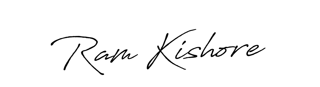 Also You can easily find your signature by using the search form. We will create Ram Kishore name handwritten signature images for you free of cost using Antro_Vectra_Bolder sign style. Ram Kishore signature style 7 images and pictures png
