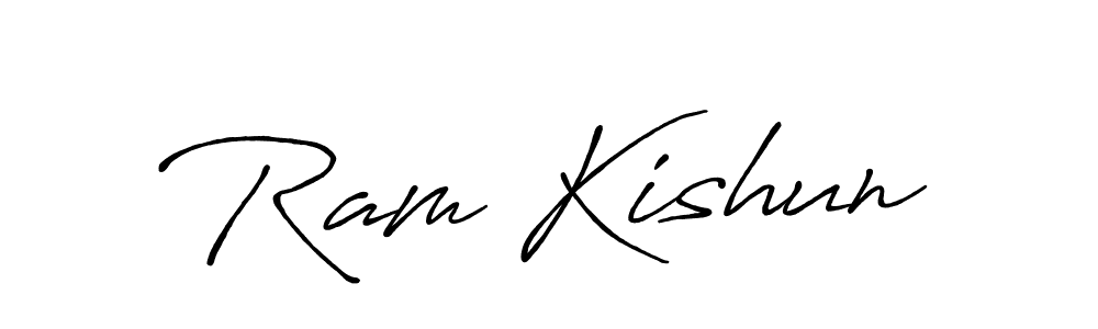 Also we have Ram Kishun name is the best signature style. Create professional handwritten signature collection using Antro_Vectra_Bolder autograph style. Ram Kishun signature style 7 images and pictures png