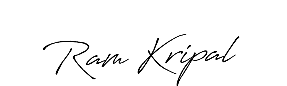 It looks lik you need a new signature style for name Ram Kripal. Design unique handwritten (Antro_Vectra_Bolder) signature with our free signature maker in just a few clicks. Ram Kripal signature style 7 images and pictures png