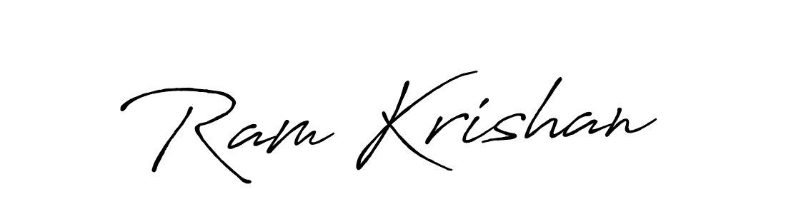 Similarly Antro_Vectra_Bolder is the best handwritten signature design. Signature creator online .You can use it as an online autograph creator for name Ram Krishan. Ram Krishan signature style 7 images and pictures png