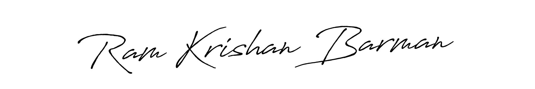 Design your own signature with our free online signature maker. With this signature software, you can create a handwritten (Antro_Vectra_Bolder) signature for name Ram Krishan Barman. Ram Krishan Barman signature style 7 images and pictures png