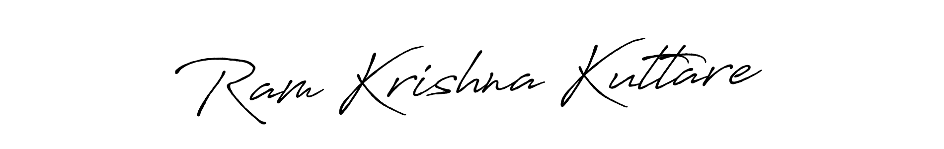 Create a beautiful signature design for name Ram Krishna Kuttare. With this signature (Antro_Vectra_Bolder) fonts, you can make a handwritten signature for free. Ram Krishna Kuttare signature style 7 images and pictures png