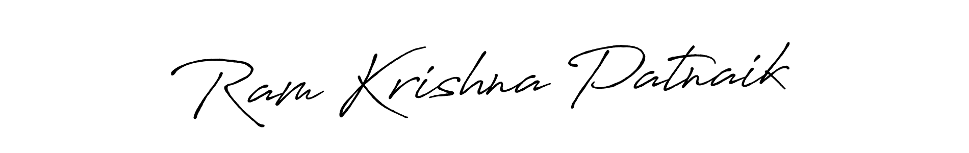 Create a beautiful signature design for name Ram Krishna Patnaik. With this signature (Antro_Vectra_Bolder) fonts, you can make a handwritten signature for free. Ram Krishna Patnaik signature style 7 images and pictures png