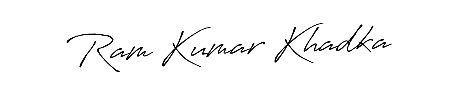 Ram Kumar Khadka stylish signature style. Best Handwritten Sign (Antro_Vectra_Bolder) for my name. Handwritten Signature Collection Ideas for my name Ram Kumar Khadka. Ram Kumar Khadka signature style 7 images and pictures png