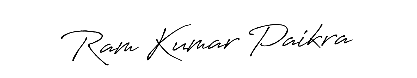 It looks lik you need a new signature style for name Ram Kumar Paikra. Design unique handwritten (Antro_Vectra_Bolder) signature with our free signature maker in just a few clicks. Ram Kumar Paikra signature style 7 images and pictures png