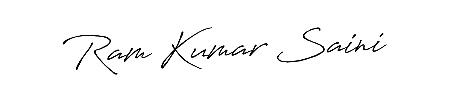 if you are searching for the best signature style for your name Ram Kumar Saini. so please give up your signature search. here we have designed multiple signature styles  using Antro_Vectra_Bolder. Ram Kumar Saini signature style 7 images and pictures png