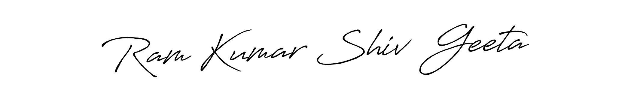 Design your own signature with our free online signature maker. With this signature software, you can create a handwritten (Antro_Vectra_Bolder) signature for name Ram Kumar Shiv  Geeta. Ram Kumar Shiv  Geeta signature style 7 images and pictures png