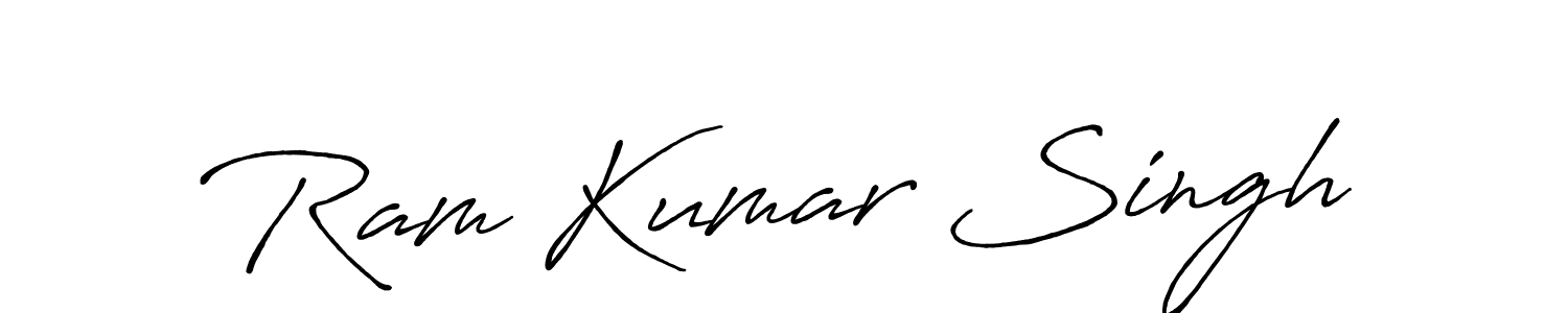 You should practise on your own different ways (Antro_Vectra_Bolder) to write your name (Ram Kumar Singh) in signature. don't let someone else do it for you. Ram Kumar Singh signature style 7 images and pictures png