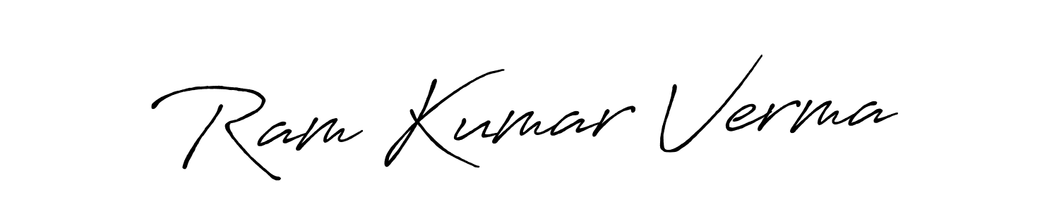 Use a signature maker to create a handwritten signature online. With this signature software, you can design (Antro_Vectra_Bolder) your own signature for name Ram Kumar Verma. Ram Kumar Verma signature style 7 images and pictures png