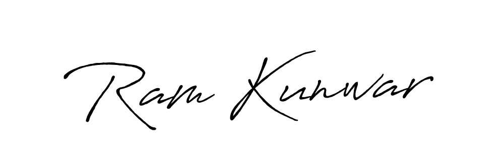 Also we have Ram Kunwar name is the best signature style. Create professional handwritten signature collection using Antro_Vectra_Bolder autograph style. Ram Kunwar signature style 7 images and pictures png