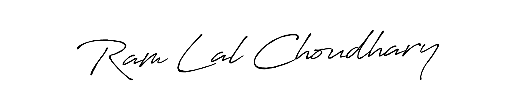 Antro_Vectra_Bolder is a professional signature style that is perfect for those who want to add a touch of class to their signature. It is also a great choice for those who want to make their signature more unique. Get Ram Lal Choudhary name to fancy signature for free. Ram Lal Choudhary signature style 7 images and pictures png