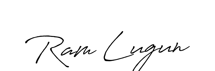 The best way (Antro_Vectra_Bolder) to make a short signature is to pick only two or three words in your name. The name Ram Lugun include a total of six letters. For converting this name. Ram Lugun signature style 7 images and pictures png