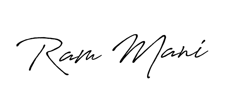 How to make Ram Mani signature? Antro_Vectra_Bolder is a professional autograph style. Create handwritten signature for Ram Mani name. Ram Mani signature style 7 images and pictures png