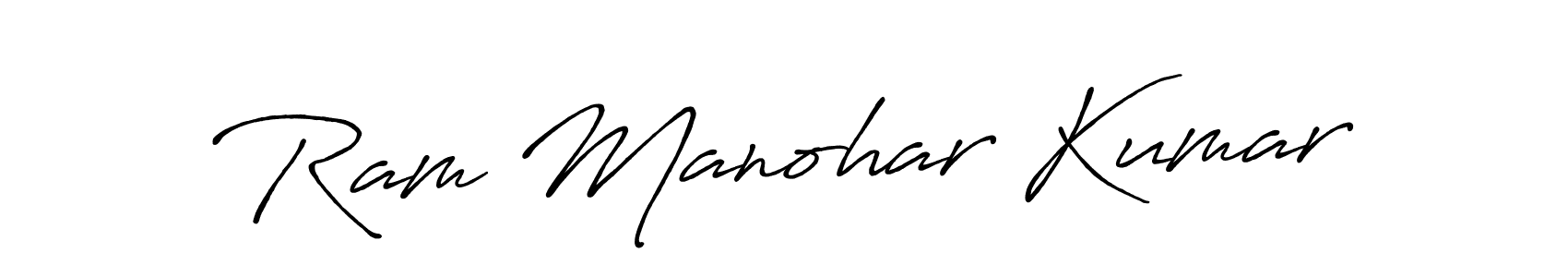 Use a signature maker to create a handwritten signature online. With this signature software, you can design (Antro_Vectra_Bolder) your own signature for name Ram Manohar Kumar. Ram Manohar Kumar signature style 7 images and pictures png