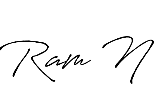 How to Draw Ram N signature style? Antro_Vectra_Bolder is a latest design signature styles for name Ram N. Ram N signature style 7 images and pictures png