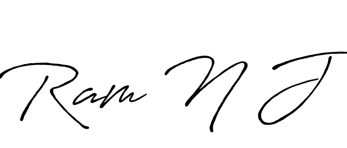 if you are searching for the best signature style for your name Ram N J. so please give up your signature search. here we have designed multiple signature styles  using Antro_Vectra_Bolder. Ram N J signature style 7 images and pictures png