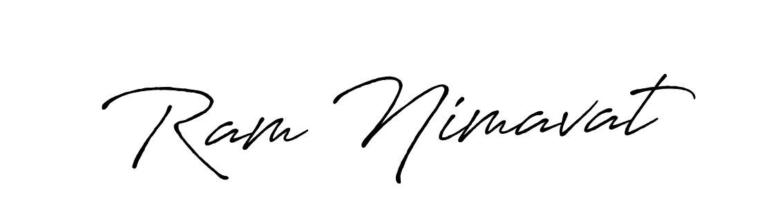Also You can easily find your signature by using the search form. We will create Ram Nimavat name handwritten signature images for you free of cost using Antro_Vectra_Bolder sign style. Ram Nimavat signature style 7 images and pictures png