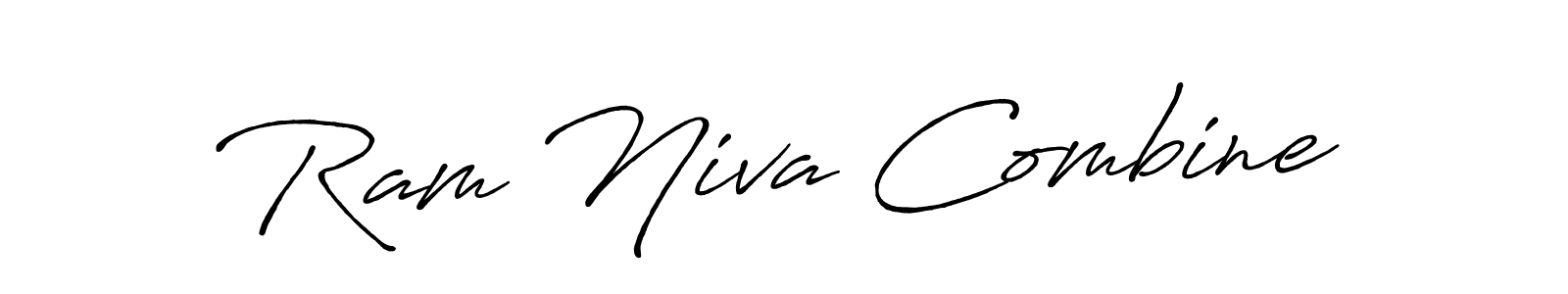 Antro_Vectra_Bolder is a professional signature style that is perfect for those who want to add a touch of class to their signature. It is also a great choice for those who want to make their signature more unique. Get Ram Niva Combine name to fancy signature for free. Ram Niva Combine signature style 7 images and pictures png