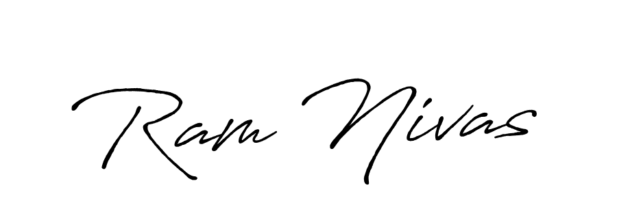 Also we have Ram Nivas name is the best signature style. Create professional handwritten signature collection using Antro_Vectra_Bolder autograph style. Ram Nivas signature style 7 images and pictures png