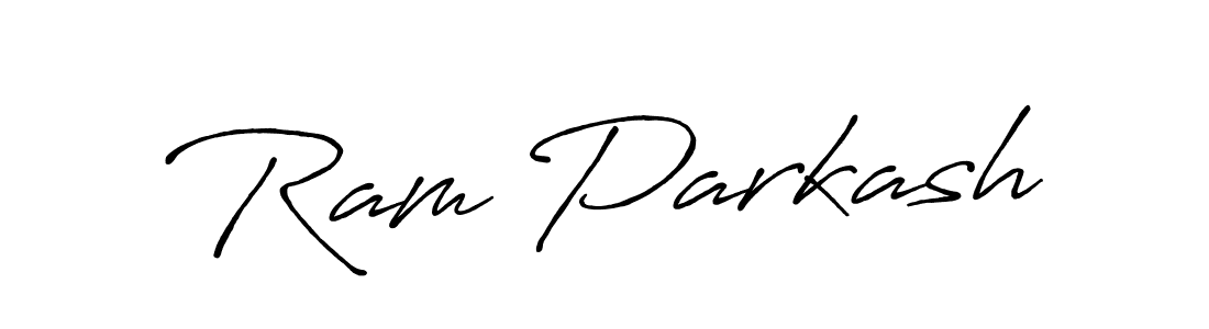 Create a beautiful signature design for name Ram Parkash. With this signature (Antro_Vectra_Bolder) fonts, you can make a handwritten signature for free. Ram Parkash signature style 7 images and pictures png