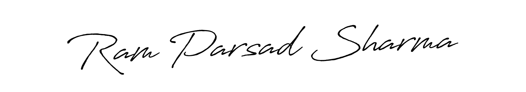 Create a beautiful signature design for name Ram Parsad Sharma. With this signature (Antro_Vectra_Bolder) fonts, you can make a handwritten signature for free. Ram Parsad Sharma signature style 7 images and pictures png