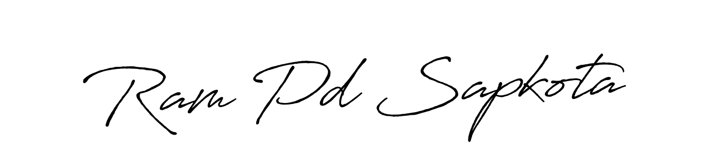 How to make Ram Pd Sapkota signature? Antro_Vectra_Bolder is a professional autograph style. Create handwritten signature for Ram Pd Sapkota name. Ram Pd Sapkota signature style 7 images and pictures png