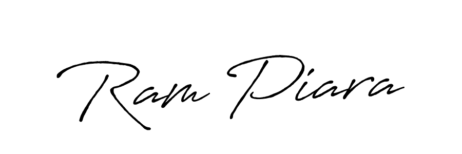 Use a signature maker to create a handwritten signature online. With this signature software, you can design (Antro_Vectra_Bolder) your own signature for name Ram Piara. Ram Piara signature style 7 images and pictures png