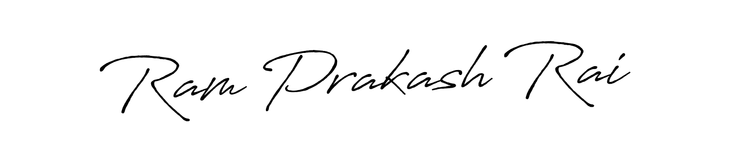 Create a beautiful signature design for name Ram Prakash Rai. With this signature (Antro_Vectra_Bolder) fonts, you can make a handwritten signature for free. Ram Prakash Rai signature style 7 images and pictures png