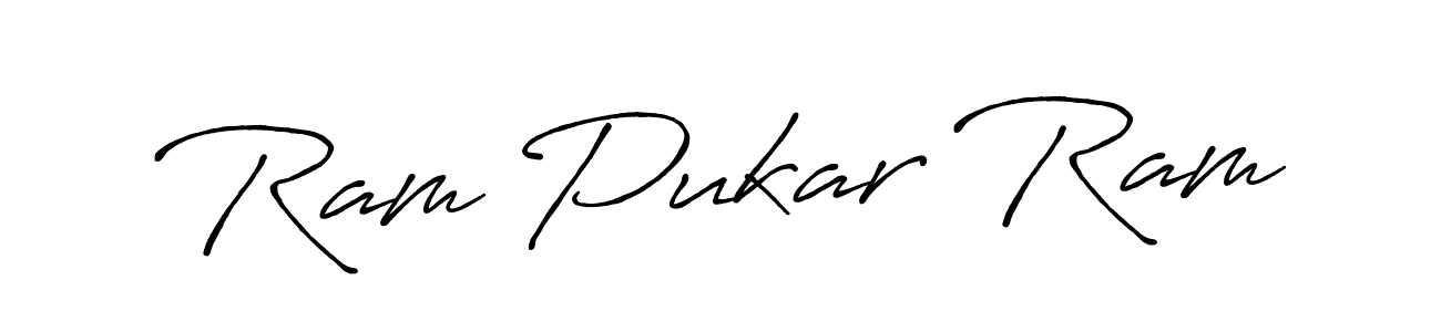 Use a signature maker to create a handwritten signature online. With this signature software, you can design (Antro_Vectra_Bolder) your own signature for name Ram Pukar Ram. Ram Pukar Ram signature style 7 images and pictures png