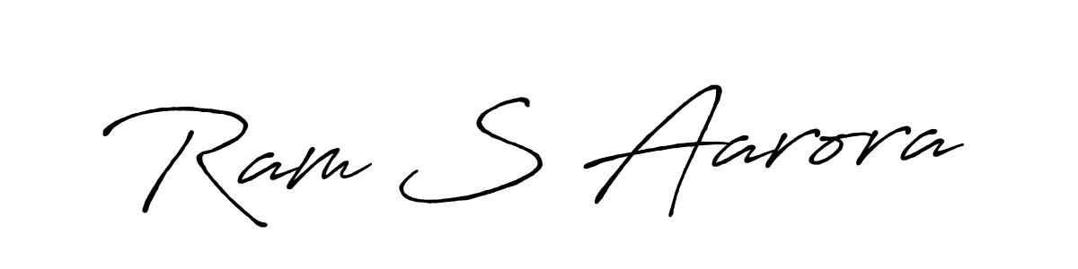 The best way (Antro_Vectra_Bolder) to make a short signature is to pick only two or three words in your name. The name Ram S Aarora include a total of six letters. For converting this name. Ram S Aarora signature style 7 images and pictures png